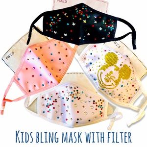 Girls Kids Rhinestone Bling Sparkly Mast +1 Filter